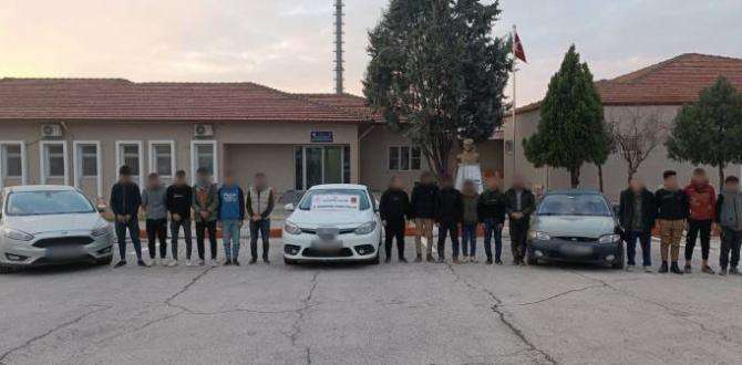 Gaziantep’te kalkan operasyonu: 19 düzensiz göçmen ile 3 organizatör yakalandı