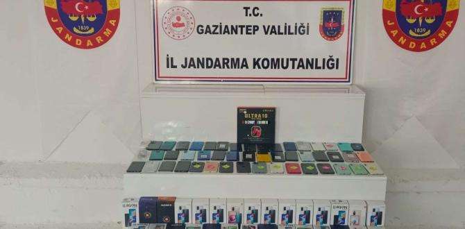 Gaziantep’te 2 milyon lira değerinde kaçak cep telefonu ele geçirildi