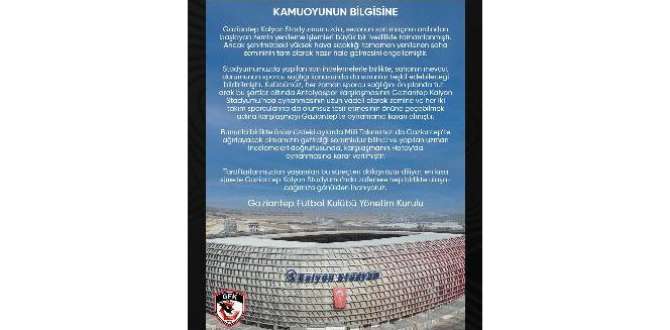 Gaziantep FK-Antalyaspor Ma? Hatay’da Oynanacak
