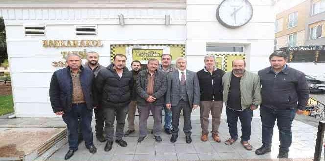 Başkan Tahmazoğlu Taksici Esnafı ile Buluştu